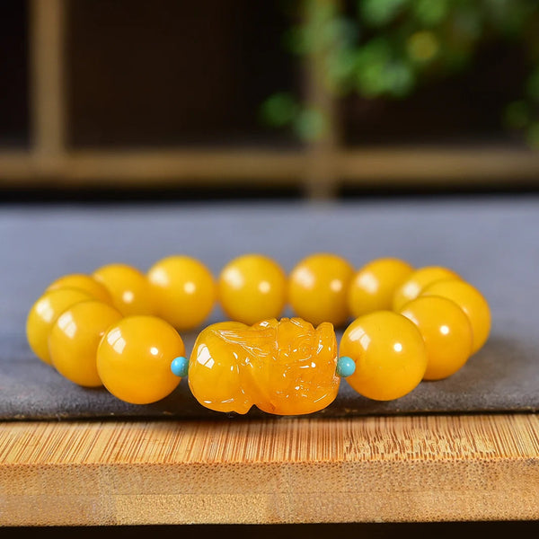 Orange Amber Bracelet-ToShay.org
