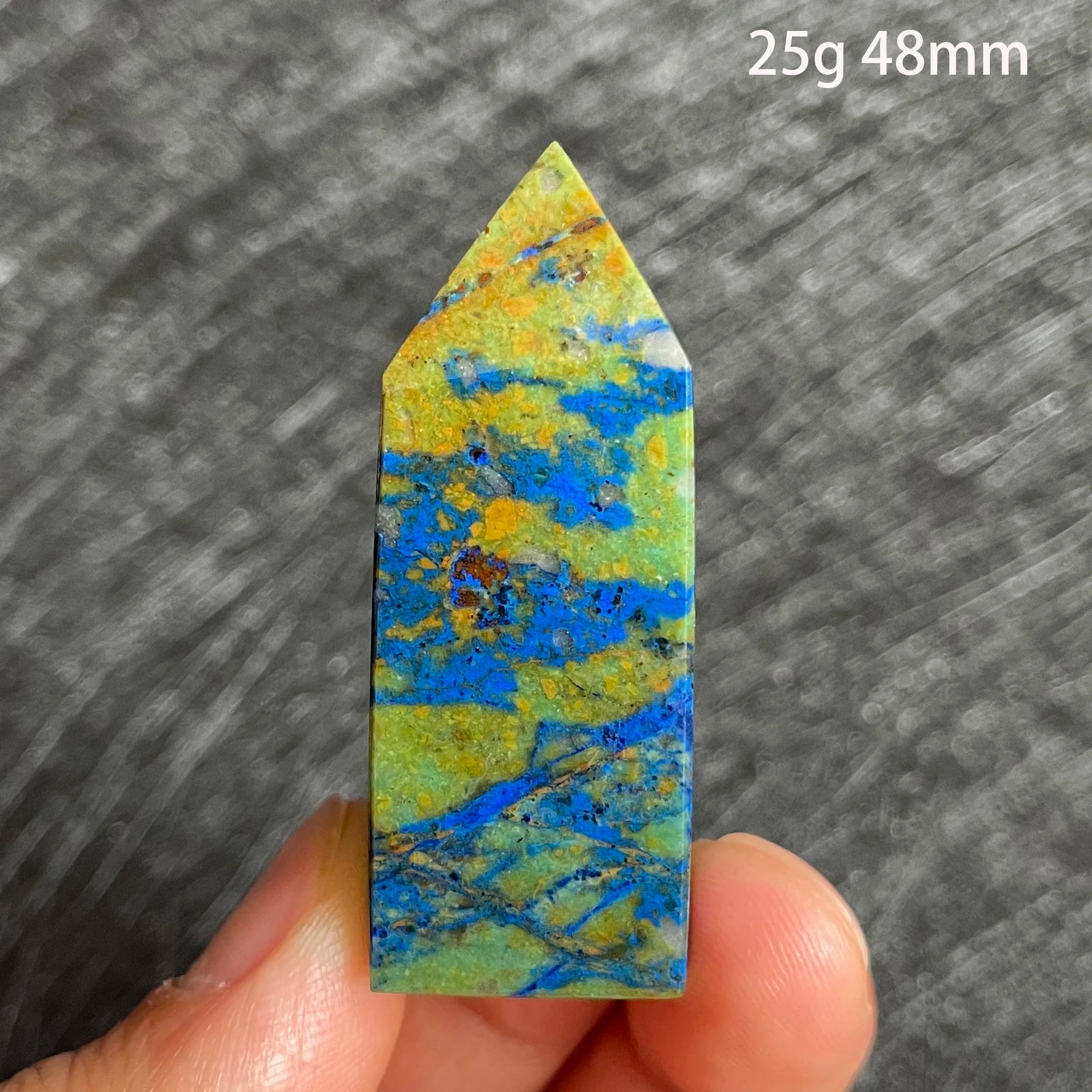 Blue Azurite Malachite Point-ToShay.org