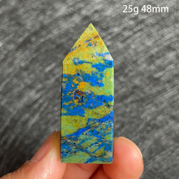 Blue Azurite Malachite Point-ToShay.org