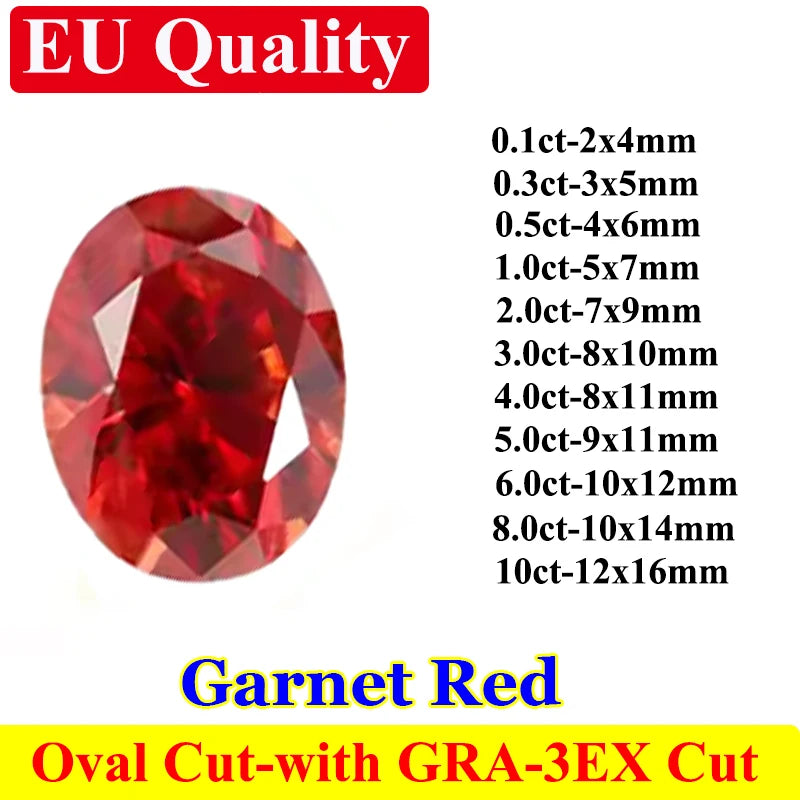 Red Garnet Faceted Diamonds-ToShay.org
