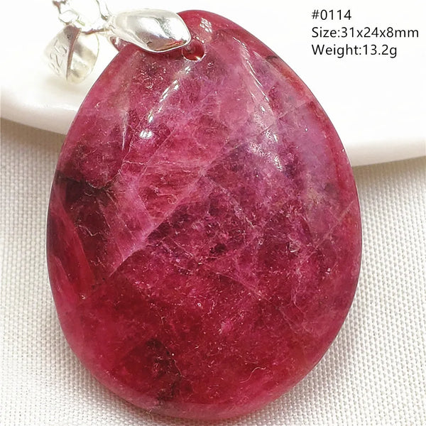 Red Rhodonite Pendant-ToShay.org