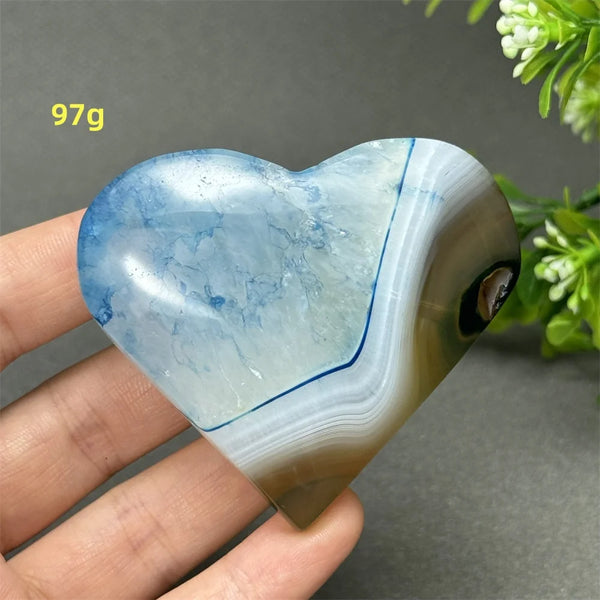 Blue Agate Heart-ToShay.org