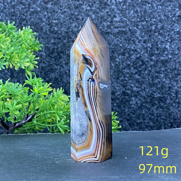 Black Red Striped Agate Point-ToShay.org