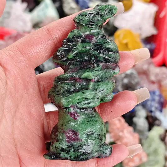 Green Ruby Zoisite Rabbits-ToShay.org