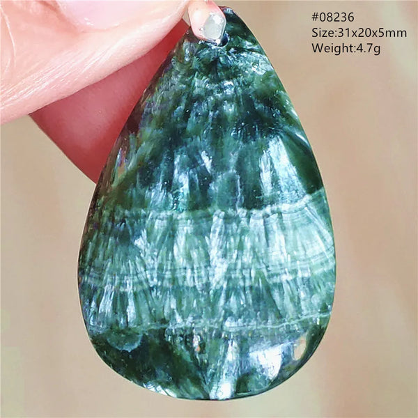 Green Seraphinite Pendant-ToShay.org
