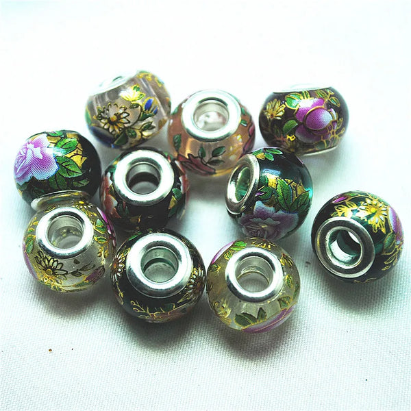 Green Gold Glass Beads-ToShay.org