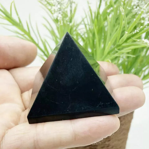 Black Shungite Pyramid-ToShay.org