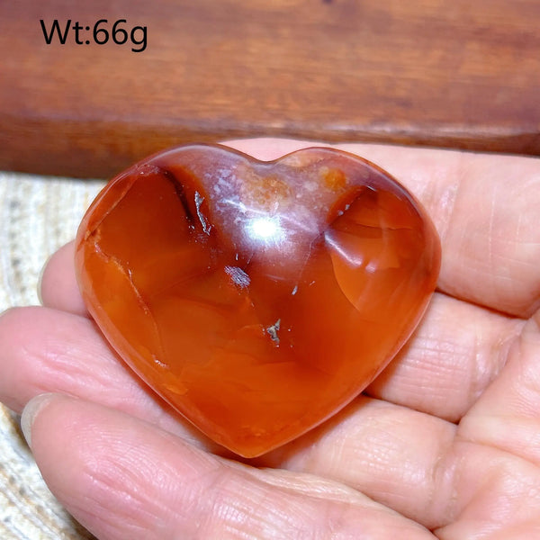 Orange Carnelian Druzy Heart-ToShay.org