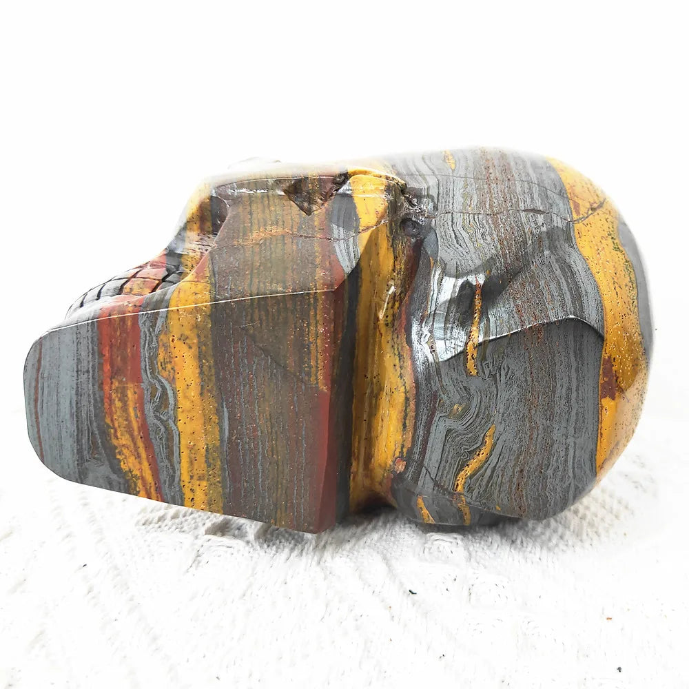 Yellow Tiger Eye Skull-ToShay.org