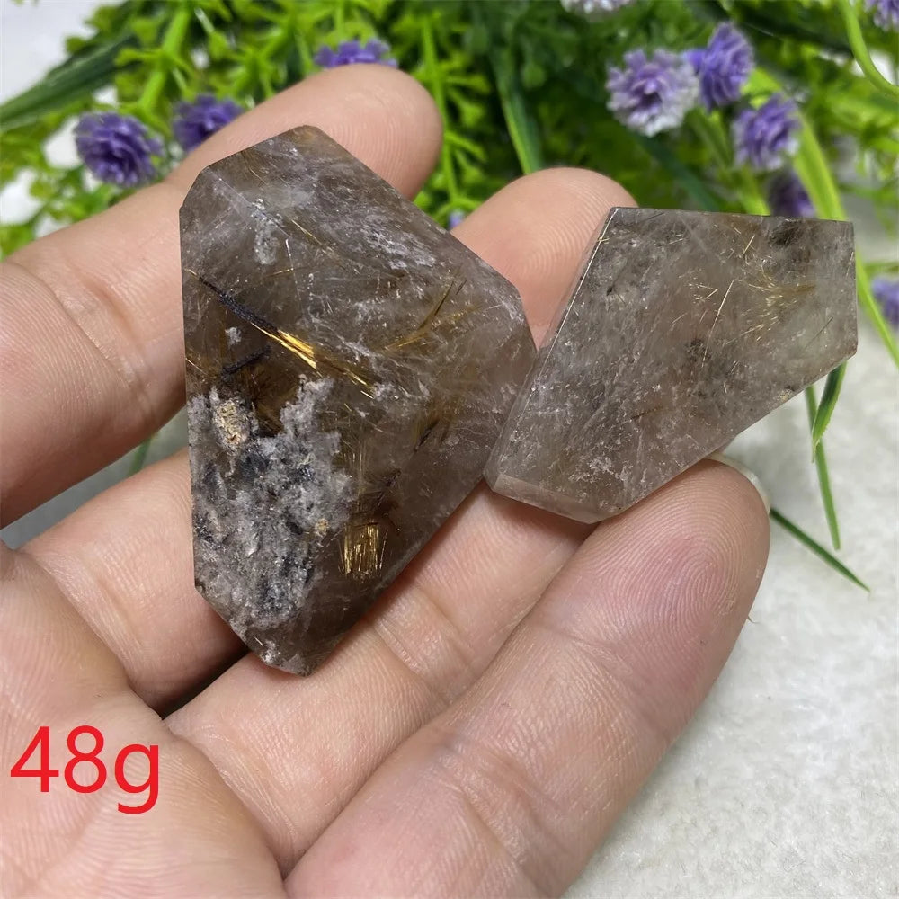 Gold Rutilated Hair Crystal-ToShay.org