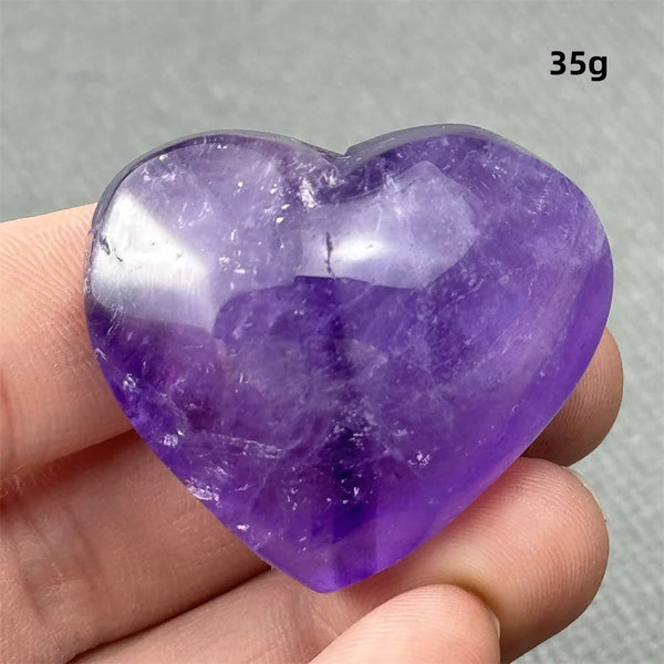 Purple Amethyst Heart-ToShay.org