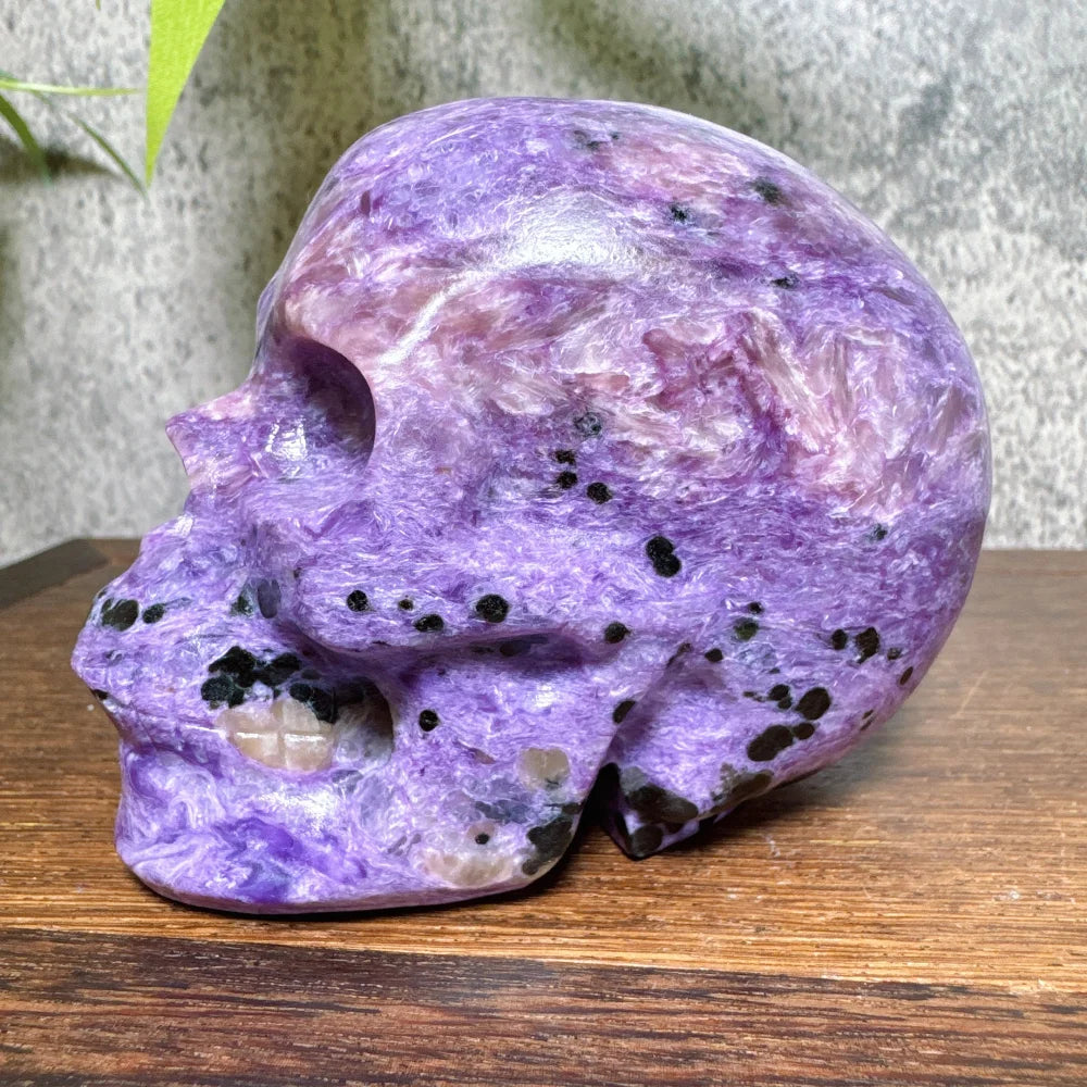 Purple Charoite Skull-ToShay.org