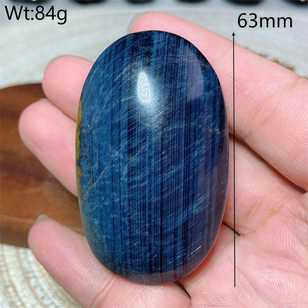 Blue Tiger Eye Palm Stone-ToShay.org