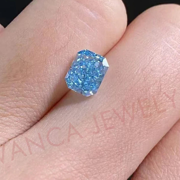 Blue Crystal Cut Diamond-ToShay.org