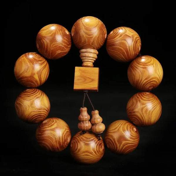 Gold Pomelo Wood Bracelet-ToShay.org