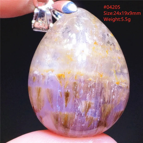 Gold Rutilated Pendant-ToShay.org