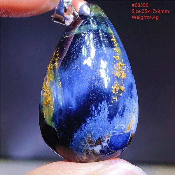 Blue Pietersite Chatoyant Pendant-ToShay.org