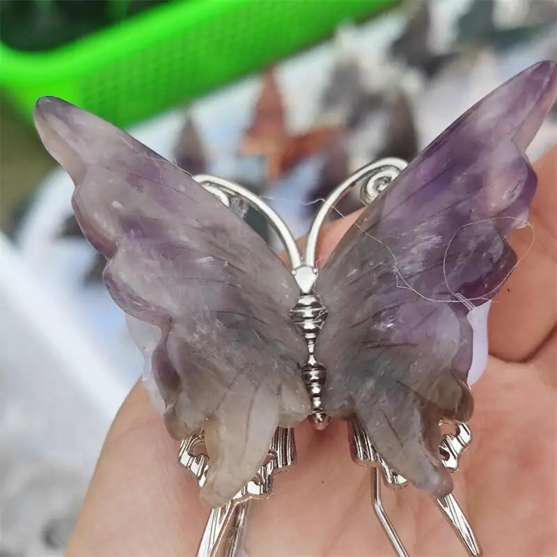Purple Dream Amethyst Butterfly-ToShay.org
