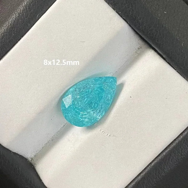 Blue Crushed Ice Teardrop Crystal-ToShay.org