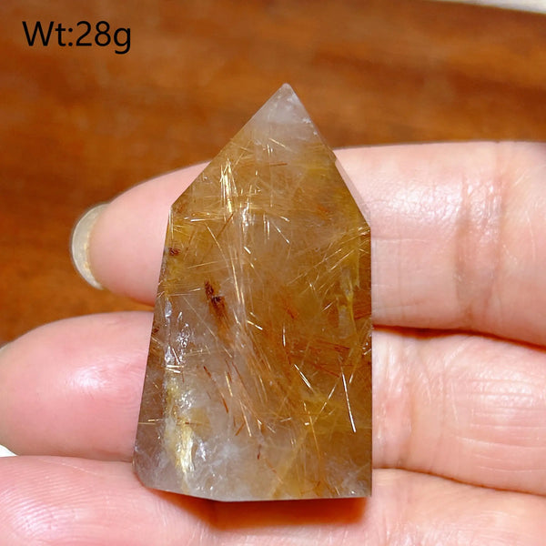 Gold Rutilated Crystal Point-ToShay.org