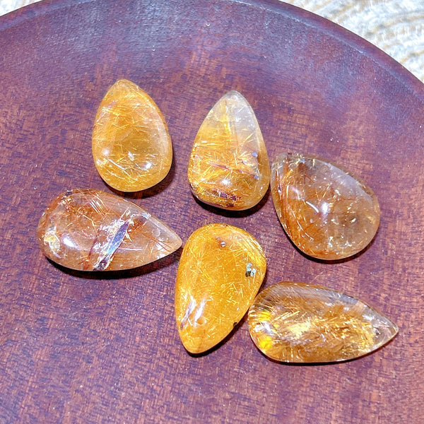 Gold Rutilated Crystal Pendant-ToShay.org