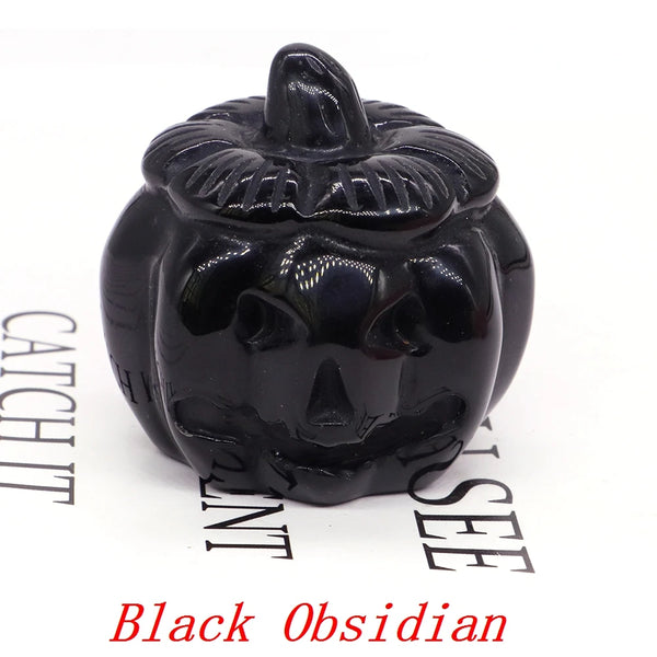 Mixed Crystal Pumpkin Face-ToShay.org