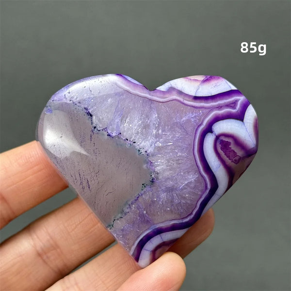 Purple Agate Heart-ToShay.org