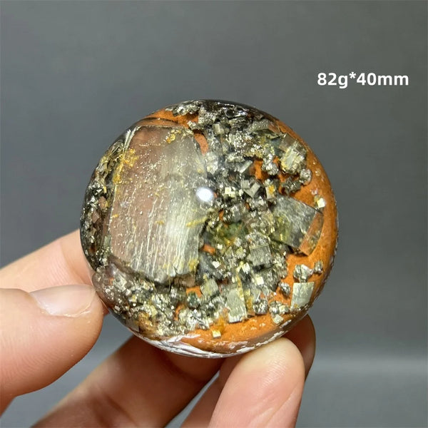 Yellow Chalcopyrite Crystal Ball-ToShay.org