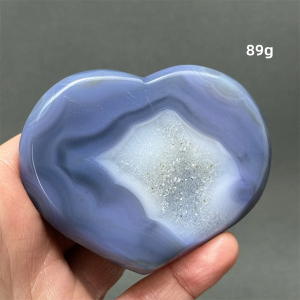 Blue Agate Geode Heart-ToShay.org