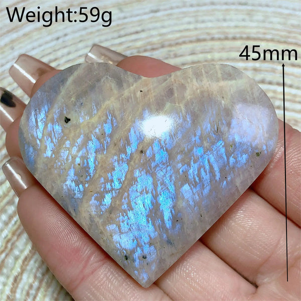 Blue Rainbow Moonstone Hearts-ToShay.org