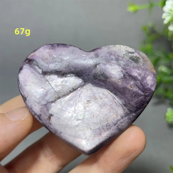 Purple Lithium Mica Heart-ToShay.org