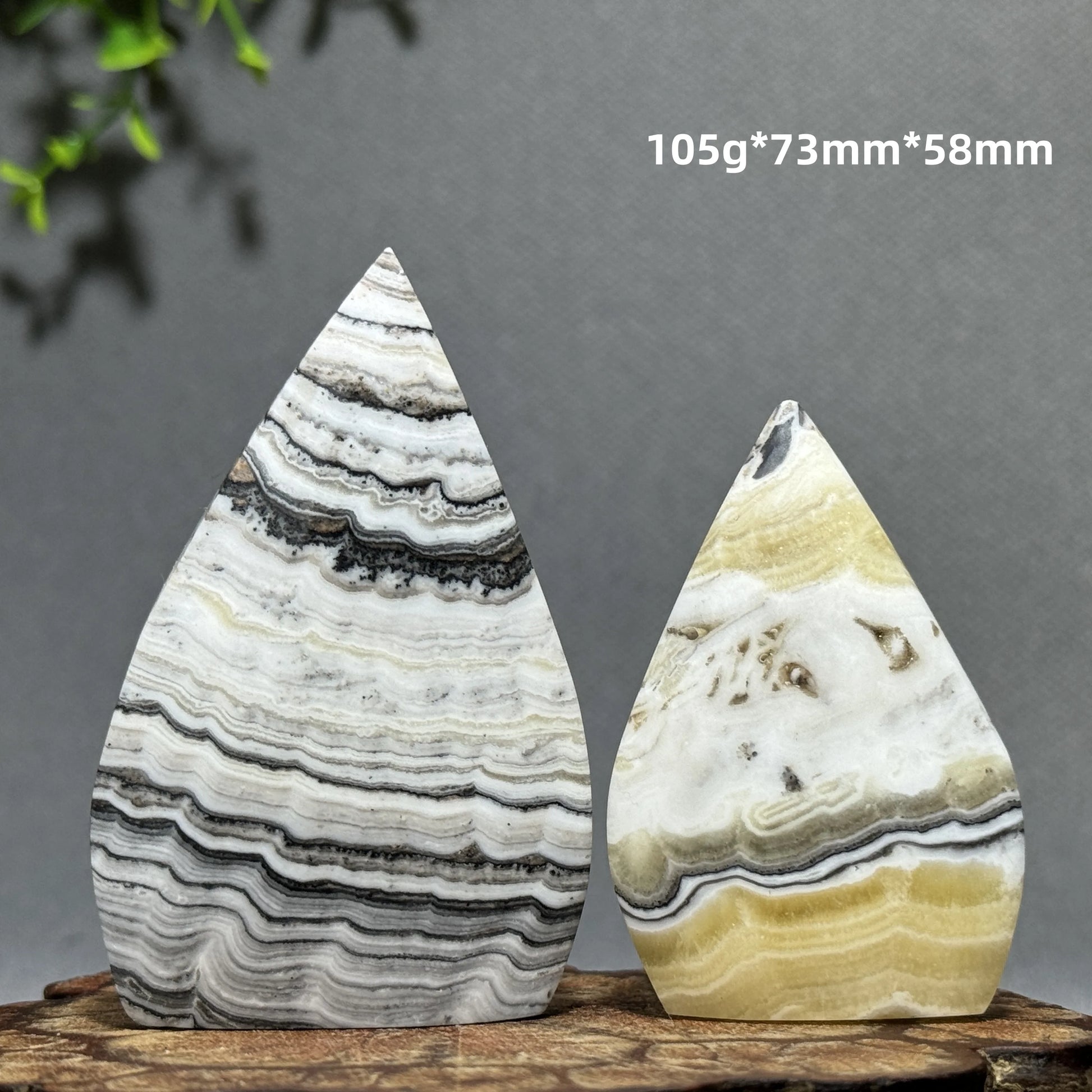 Grey Stripe Agate Torch-ToShay.org