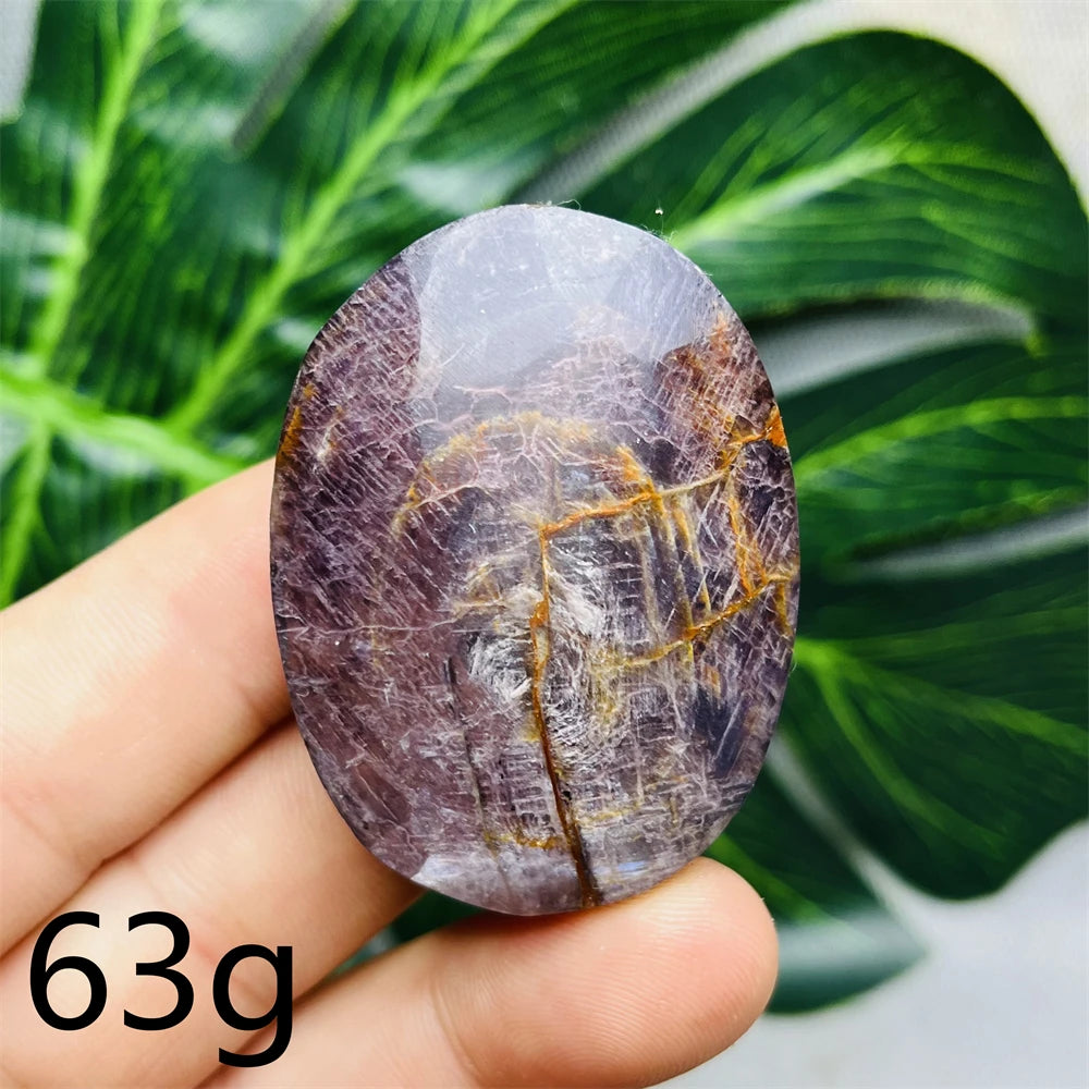 Purple Mica Crystal Palm Stone-ToShay.org