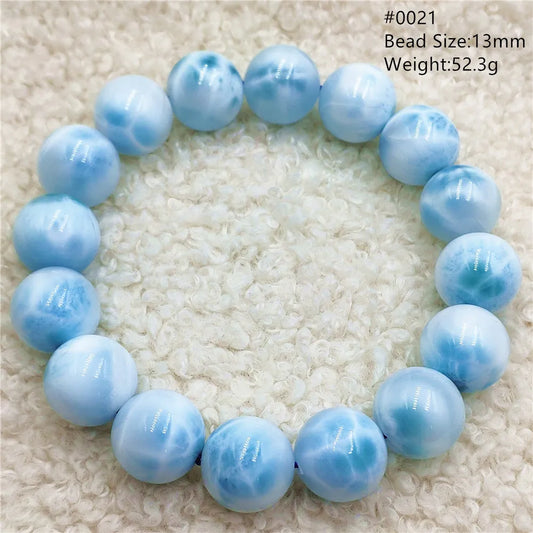 Blue Larimar Bead Bracelet-ToShay.org