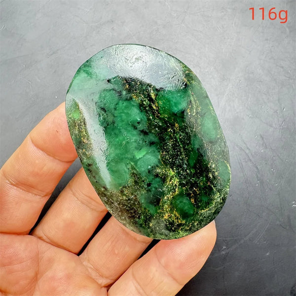 Green Verdite Palm Stone-ToShay.org