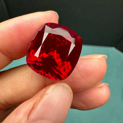 Red Crystal Cut Ruby-ToShay.org