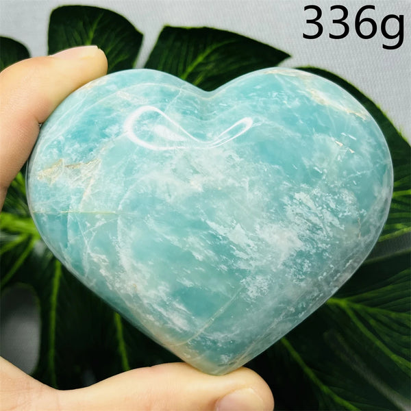 Blue Amazonite Stone Heart-ToShay.org