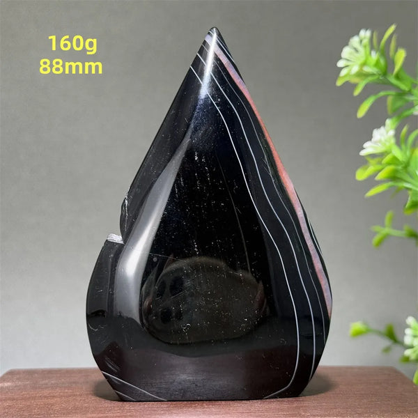 Black Striped Agate Torch-ToShay.org