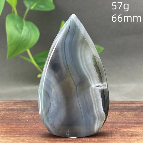 Black Silk Agate Torch-ToShay.org