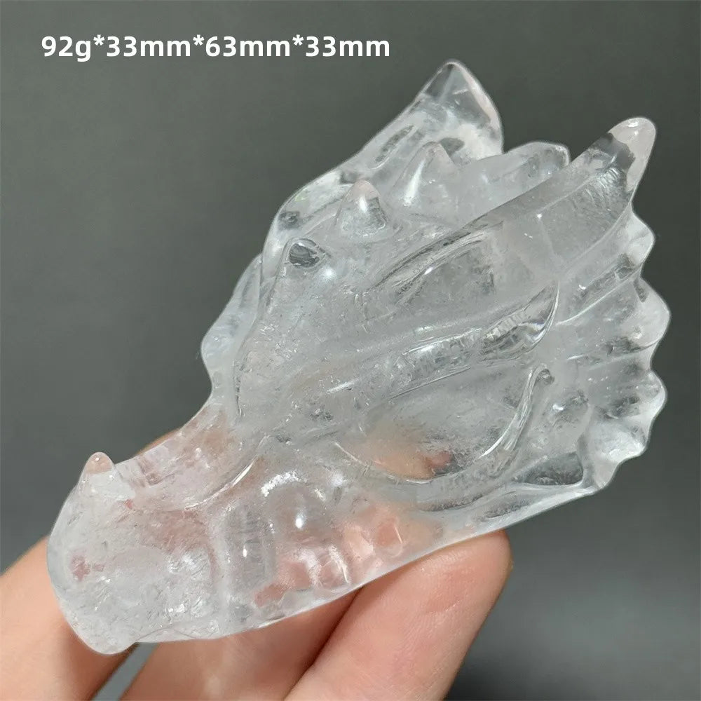 Clear Crystal Dragon Head-ToShay.org