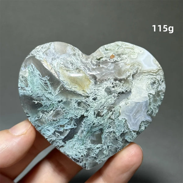 Green Moss Agate Heart-ToShay.org