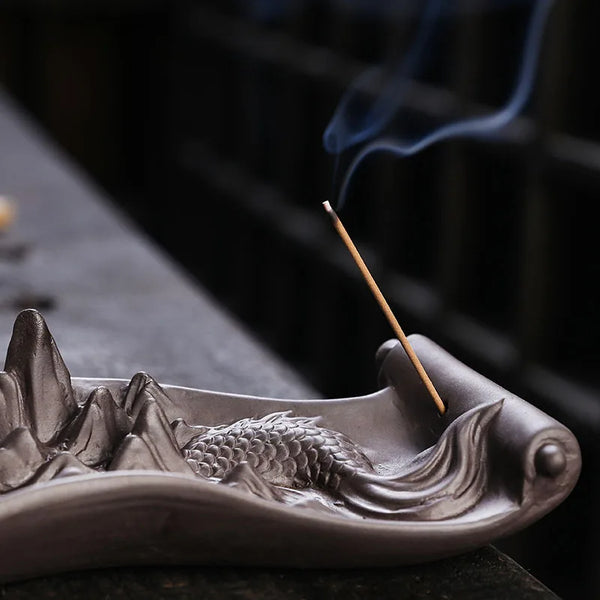 Dragon Clay Incense Burner-ToShay.org