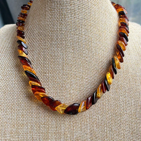 Yellow Amber Necklace-ToShay.org
