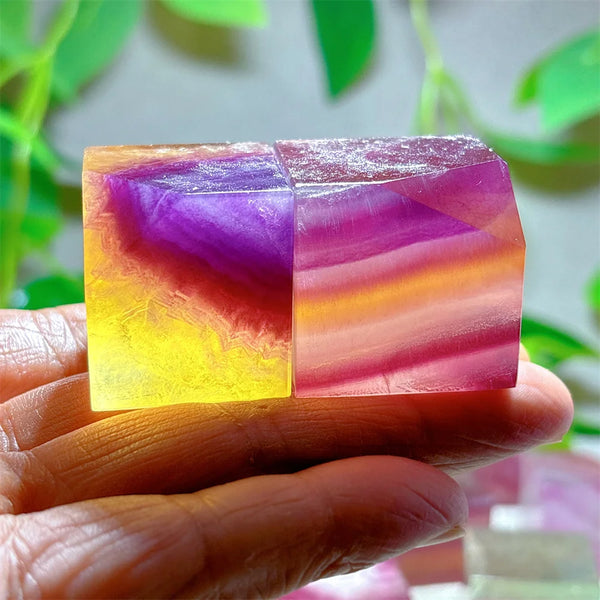 Purple Fluorite Crystal Square-ToShay.org