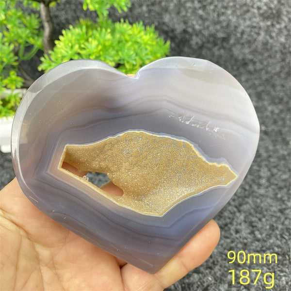 Blue Agate Geode Heart-ToShay.org