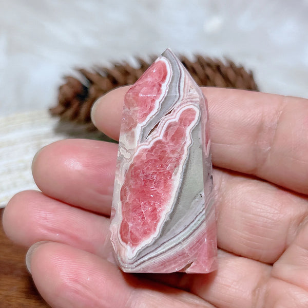 Pink Rhodochrosite Point-ToShay.org