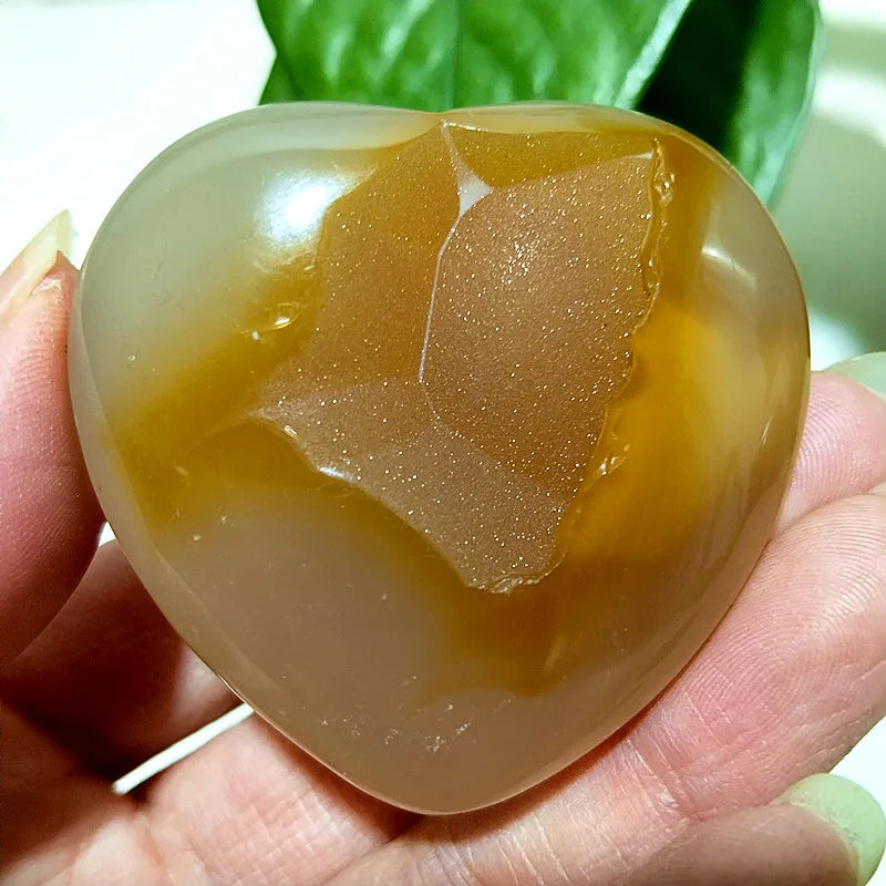 Grey Drusy Agate Heart-ToShay.org