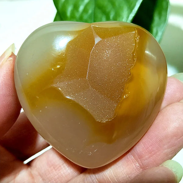 Grey Drusy Agate Heart-ToShay.org