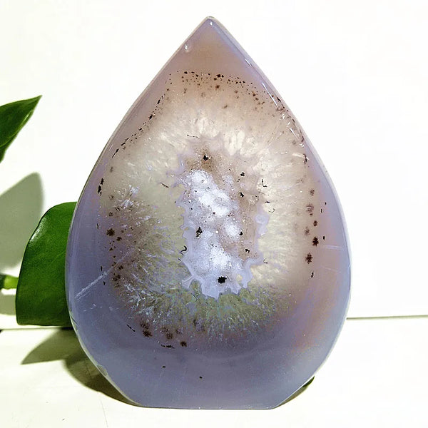 Grey Agate Crystal Point-ToShay.org