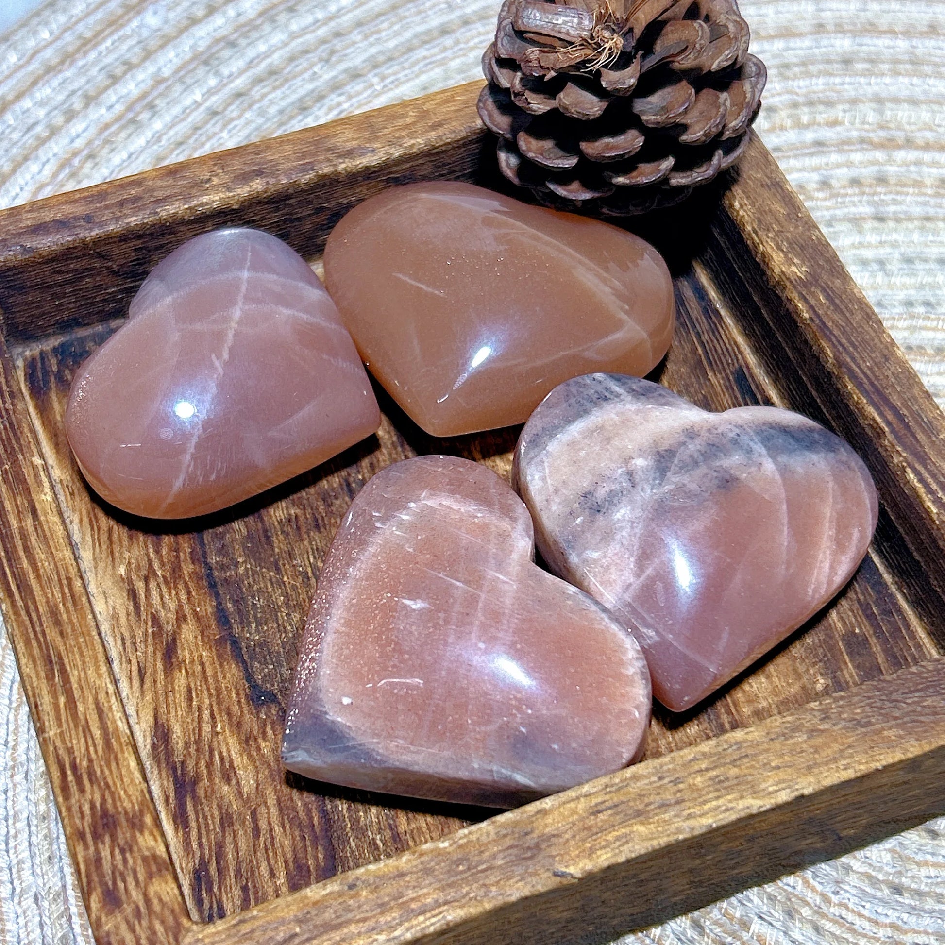 Orange Sunstone Heart-ToShay.org